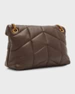 Image 4 of 6: Saint Laurent Lou Puffer Small YSL Shoulder Bag in Quilted Leather
