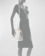 Image 3 of 6: ALAIA Mina 25 Tote Bag in Vienne Perforated Leather