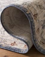 Image 4 of 4: Lauren Ralph Lauren Helena Ivory/Blue Power-Loomed Rug, 2' x 10'