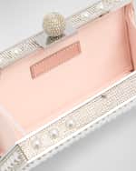 Image 5 of 6: Sophia Webster Clara Crystal Embellished Box Clutch Bag