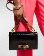 Image 5 of 5: Alexander McQueen Jeweled Satchel Bag