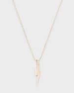 Image 1 of 5: Sydney Evan 14k Pure Lightning Bolt Necklace