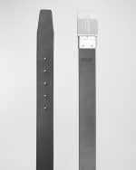 Image 3 of 5: Burberry Men's Signature Check Belt w/ Plaque