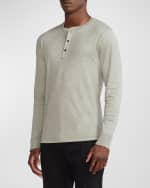 Image 4 of 6: Ralph Lauren Purple Label Men's Long-Sleeve Henley Shirt