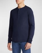 Image 4 of 6: Ralph Lauren Purple Label Men's Long-Sleeve Henley Shirt