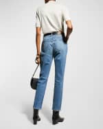 Image 4 of 5: Lafayette 148 New York High Rise Straight Ankle Reeve Jean