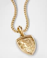 Image 3 of 4: David Yurman Men's St. Michael Amulet in 18K Gold, 26mm