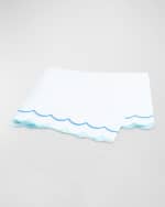 Image 1 of 2: Matouk India Full/Queen Flat Sheet