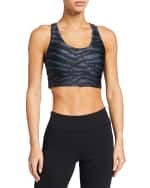 Image 1 of 2: Terez Show Your Stripes Hi-Shine Sports Bra
