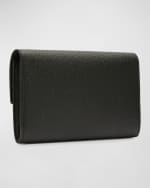 Image 4 of 6: Saint Laurent Uptown YSL Wallet on Chain in Grained Leather