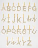 Image 1 of 5: Tai Fine 14K Pave Diamond Initial Charm