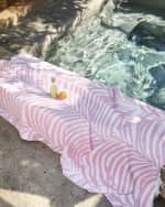 Image 3 of 4: Matouk Schumacher Zebra Palm Beach Towel