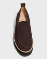 Image 4 of 4: Eileen Fisher Ells Suede Lug-Sole Loafers