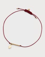 Image 1 of 5: Sydney Evan Diamond Hamsa Pull-Cord Bracelet