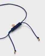 Image 3 of 5: Sydney Evan Diamond Evil Eye Pull-Cord Bracelet