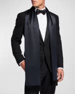 Image 1 of 2: Stefano Ricci Men's Solid Silk Scarf
