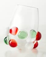 Image 1 of 2: Massimo Lunardon Multicolor Bubble Stemless Wine Glass