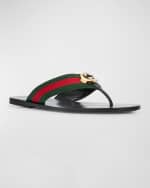 Image 4 of 5: Gucci Men's Kika Thong Slide Sandals