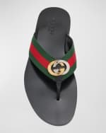 Image 5 of 5: Gucci Men's Kika Thong Slide Sandals