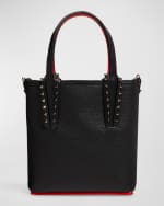 Image 1 of 6: Christian Louboutin Cabata N/S Mini Tote in Grained Leather