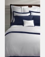 Image 1 of 3: Ralph Lauren Home Organic Sateen Border Full/Queen Duvet