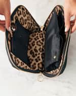 Image 3 of 4: KUSSHI Vacationer Leather Makeup Bag w/ Organizer