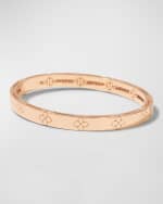 Image 4 of 5: Roberto Coin Love in Verona 18k Rose Gold Diamond Pave Bangle