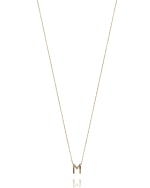 Image 1 of 2: Sarah Chloe Amelia 14k Gold Rainbow Initial Pendant Necklace