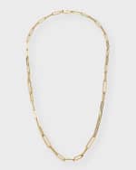 Image 1 of 5: Roberto Coin 18k Yellow Gold Paper Clip Chain Necklace