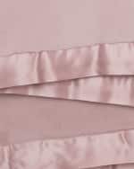 Image 2 of 2: Little Giraffe Luxe Solid Plush Baby Blanket w/ Satin Border