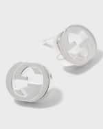Image 4 of 5: Gucci Interlocking G Stud Earrings