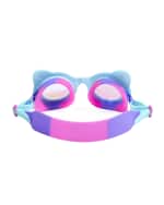 Image 4 of 4: Bling2o Kid's Mittens Blue Swim Goggles
