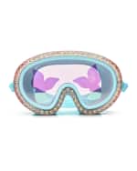 Image 2 of 3: Bling2o Kid's Blue Sushi Rhinestone Swim/Snorkel Mask Goggles