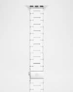 Image 2 of 5: MICHELE Silicone Wrapped Stainless Steel Apple Watch Bracelet