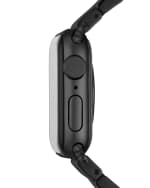 Image 5 of 5: MICHELE 38/40mm Silicone-Wrapped Bracelet Band for Apple Watch, Black