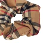 Image 2 of 2: Burberry Girl's Vintage Check Cotton Scrunchie