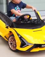 Image 3 of 4: Best Ride on Cars Kid's Lamborghini Sian Car