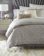 Image 2 of 4: Lili Alessandra Queen Jackie Jacquard Duvet Cover