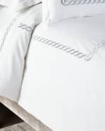 Image 4 of 4: Kassatex King Catena Duvet Cover