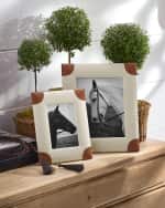 Image 2 of 2: Ralph Lauren Home Ryan Leather Picture Frame, 5" x 7"