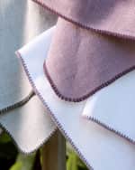 Image 4 of 4: Matouk Calypso Tablecloth, 88"Dia.