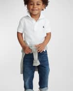 Image 6 of 7: Ralph Lauren Childrenswear Boy’s Short-Sleeve Logo Embroidery Polo Shirt, Size S-XL