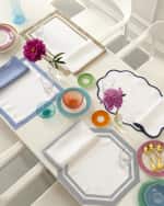 Image 2 of 4: Matouk Casual Couture Satin Stitch Napkins, Set of 4