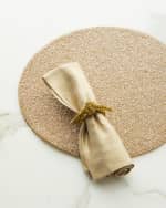 Image 2 of 2: Kim Seybert Metallic Linen Napkin