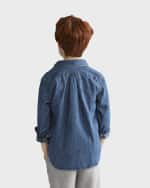 Image 5 of 5: Ralph Lauren Childrenswear Boy's Woven Chambray Shirt, Size 2-7