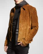 Image 3 of 3: Burberry Men's Classic Check Cashmere Fringe Scarf