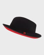 Image 1 of 3: Keith James Men's King Fedora Hat