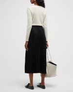 Image 5 of 6: Co Pleated Midi Skirt