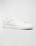 Image 2 of 5: Saint Laurent Men's SL/06 Signature Perforated Leather Low-Top Sneakers