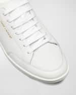 Image 3 of 5: Saint Laurent Men's SL/06 Signature Perforated Leather Low-Top Sneakers